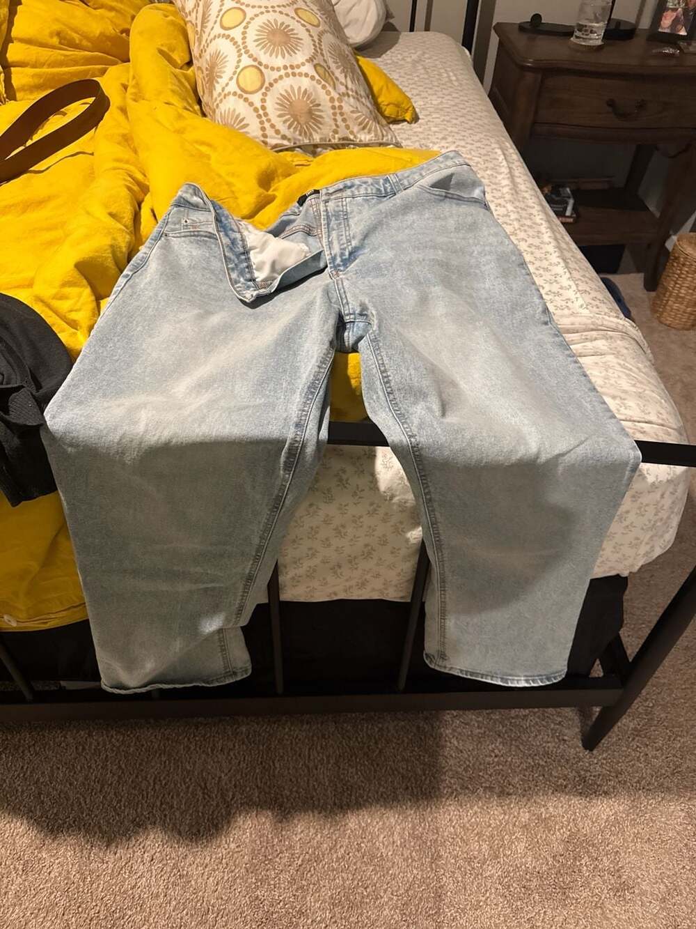 Frye Light Wash Straight Leg Jeans